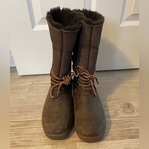 Brown Fur-Lined Boots